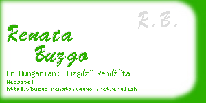 renata buzgo business card